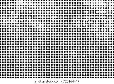 Halftone black and white. Vector background abstract monochrome. The texture of the spots of ink print and design