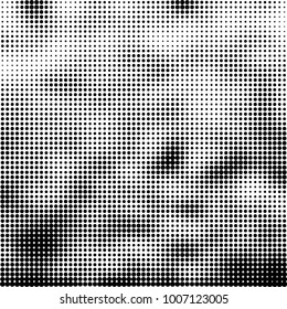 Halftone black and white. Vector monochrome abstract texture of dots. Fantastic background the modern vintage print on business cards, labels, stickers