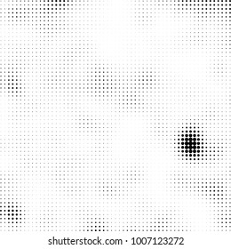 Halftone black and white. Vector monochrome abstract texture of dots. Fantastic background the modern vintage print on business cards, labels, stickers