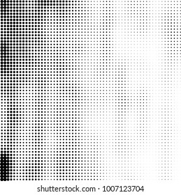 Halftone black and white. Vector monochrome abstract texture of dots. Fantastic background the modern vintage print on business cards, labels, stickers