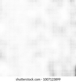 Halftone black and white. Vector monochrome abstract texture of dots. Fantastic background the modern vintage print on business cards, labels, stickers