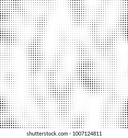 Halftone black and white. Vector monochrome abstract texture of dots. Fantastic background the modern vintage print on business cards, labels, stickers
