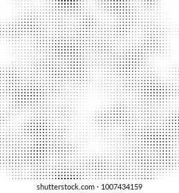 Halftone black and white. Vector monochrome abstract texture of dots. Fantastic background the modern vintage print on business cards, labels, stickers
