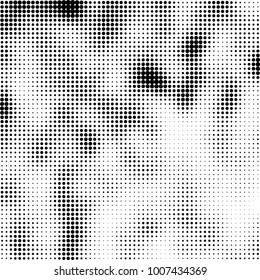 Halftone black and white. Vector monochrome abstract texture of dots. Fantastic background the modern vintage print on business cards, labels, stickers