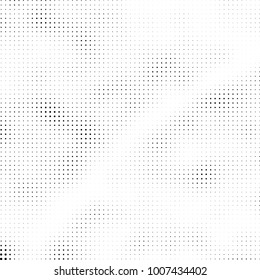 Halftone black and white. Vector monochrome abstract texture of dots. Fantastic background the modern vintage print on business cards, labels, stickers