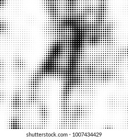 Halftone black and white. Vector monochrome abstract texture of dots. Fantastic background the modern vintage print on business cards, labels, stickers