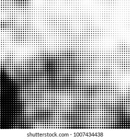 Halftone black and white. Vector monochrome abstract texture of dots. Fantastic background the modern vintage print on business cards, labels, stickers