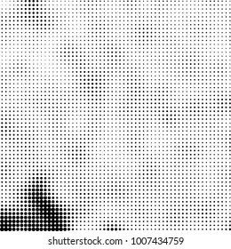 Halftone black and white. Vector monochrome abstract texture of dots. Fantastic background the modern vintage print on business cards, labels, stickers