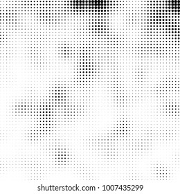 Halftone black and white. Vector monochrome abstract texture of dots. Fantastic background the modern vintage print on business cards, labels, stickers