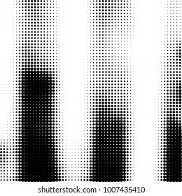Halftone black and white. Vector monochrome abstract texture of dots. Fantastic background the modern vintage print on business cards, labels, stickers