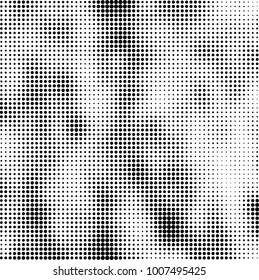 Halftone black and white. Vector monochrome abstract texture of dots. Fantastic background the modern vintage print on business cards, labels, stickers