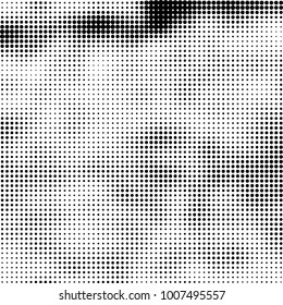 Halftone black and white. Vector monochrome abstract texture of dots. Fantastic background the modern vintage print on business cards, labels, stickers