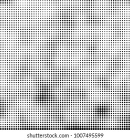 Halftone black and white. Vector monochrome abstract texture of dots. Fantastic background the modern vintage print on business cards, labels, stickers