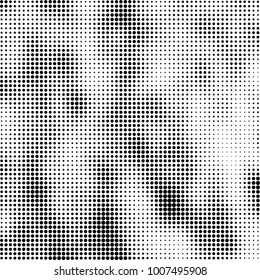 Halftone black and white. Vector monochrome abstract texture of dots. Fantastic background the modern vintage print on business cards, labels, stickers