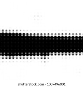 Halftone black and white. Vector monochrome abstract texture of dots. Fantastic background the modern vintage print on business cards, labels, stickers