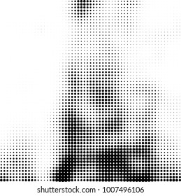 Halftone black and white. Vector monochrome abstract texture of dots. Fantastic background the modern vintage print on business cards, labels, stickers