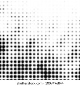 Halftone black and white. Vector monochrome abstract texture of dots. Fantastic background the modern vintage print on business cards, labels, stickers