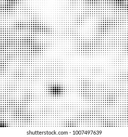 Halftone black and white. Vector monochrome abstract texture of dots. Fantastic background the modern vintage print on business cards, labels, stickers
