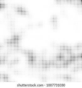 Halftone black and white. Vector monochrome abstract texture of dots. Fantastic background the modern vintage print on business cards, labels, stickers