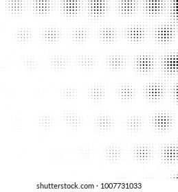 Halftone black and white. Vector monochrome abstract texture of dots. Fantastic background the modern vintage print on business cards, labels, stickers