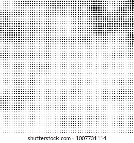 Halftone black and white. Vector monochrome abstract texture of dots. Fantastic background the modern vintage print on business cards, labels, stickers