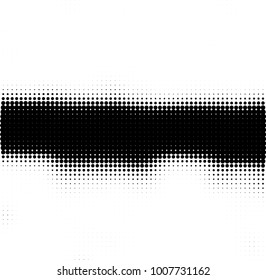 Halftone black and white. Vector monochrome abstract texture of dots. Fantastic background the modern vintage print on business cards, labels, stickers