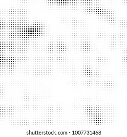 Halftone black and white. Vector monochrome abstract texture of dots. Fantastic background the modern vintage print on business cards, labels, stickers