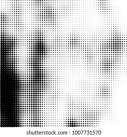 Halftone black and white. Vector monochrome abstract texture of dots. Fantastic background the modern vintage print on business cards, labels, stickers