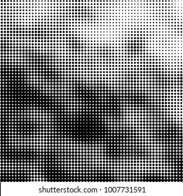 Halftone black and white. Vector monochrome abstract texture of dots. Fantastic background the modern vintage print on business cards, labels, stickers