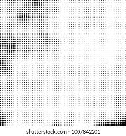 Halftone black and white. Vector monochrome abstract texture of dots. Fantastic background the modern vintage print on business cards, labels, stickers