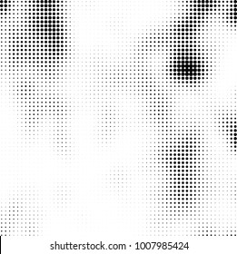 Halftone black and white. Vector monochrome abstract texture of dots. Fantastic background the modern vintage print on business cards, labels, stickers