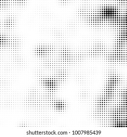 Halftone black and white. Vector monochrome abstract texture of dots. Fantastic background the modern vintage print on business cards, labels, stickers