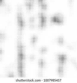 Halftone black and white. Vector monochrome abstract texture of dots. Fantastic background the modern vintage print on business cards, labels, stickers