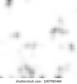 Halftone black and white. Vector monochrome abstract texture of dots. Fantastic background the modern vintage print on business cards, labels, stickers