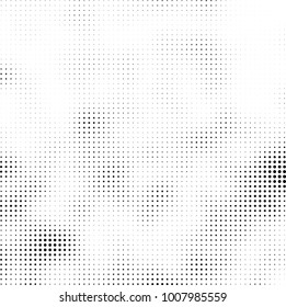 Halftone black and white. Vector monochrome abstract texture of dots. Fantastic background the modern vintage print on business cards, labels, stickers