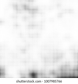 Halftone black and white. Vector monochrome abstract texture of dots. Fantastic background the modern vintage print on business cards, labels, stickers