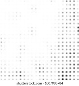 Halftone black and white. Vector monochrome abstract texture of dots. Fantastic background the modern vintage print on business cards, labels, stickers