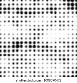Halftone black and white. Vector monochrome abstract texture of dots. Fantastic background the modern vintage print on business cards, labels, stickers