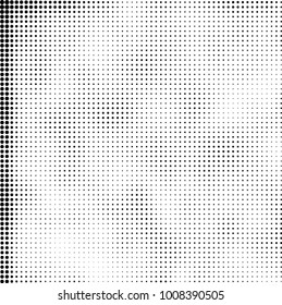 Halftone black and white. Vector monochrome abstract texture of dots. Fantastic background the modern vintage print on business cards, labels, stickers