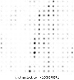 Halftone black and white. Vector monochrome abstract texture of dots. Fantastic background the modern vintage print on business cards, labels, stickers