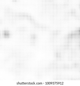 Halftone black and white. Vector monochrome abstract texture of dots. Fantastic background the modern vintage print on business cards, labels, stickers