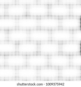 Halftone black and white. Vector monochrome abstract texture of dots. Fantastic background the modern vintage print on business cards, labels, stickers