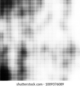 Halftone black and white. Vector monochrome abstract texture of dots. Fantastic background the modern vintage print on business cards, labels, stickers