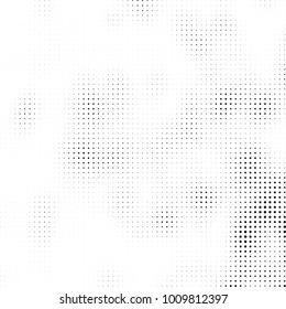 Halftone black and white. Vector monochrome abstract texture of dots. Fantastic background the modern vintage print on business cards, labels, stickers