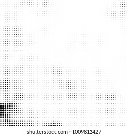 Halftone black and white. Vector monochrome abstract texture of dots. Fantastic background the modern vintage print on business cards, labels, stickers