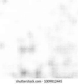 Halftone black and white. Vector monochrome abstract texture of dots. Fantastic background the modern vintage print on business cards, labels, stickers