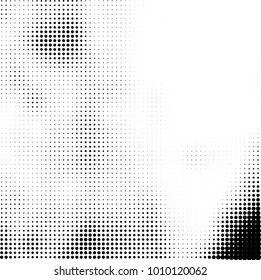 Halftone black and white. Vector monochrome abstract texture of dots. Fantastic background the modern vintage print on business cards, labels, stickers