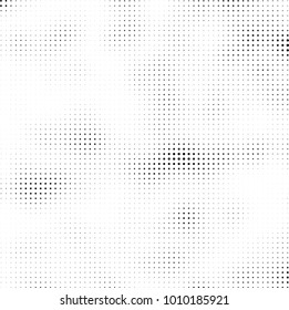 Halftone black and white. Vector monochrome abstract texture of dots. Fantastic background the modern vintage print on business cards, labels, stickers