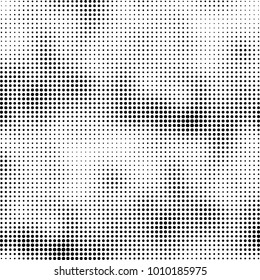 Halftone black and white. Vector monochrome abstract texture of dots. Fantastic background the modern vintage print on business cards, labels, stickers