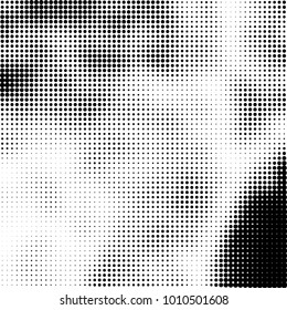 Halftone black and white. Vector monochrome abstract texture of dots. Fantastic background the modern vintage print on business cards, labels, stickers